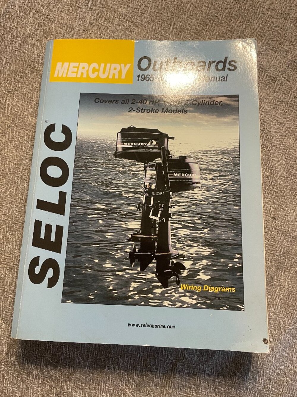 MERCURY OUTBOARD SERVICE REPAIR MANUAL  2-40 HP 1965 -1989 SELOC 1404
